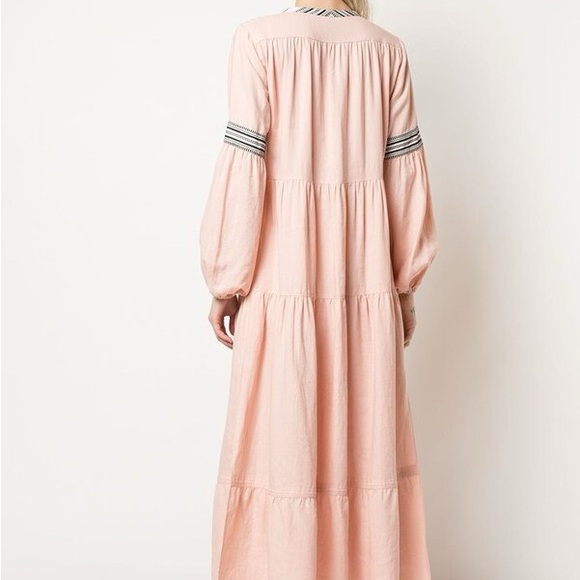 Lemlem Linen Puff Sleeve Dress - Picture 3 of 7